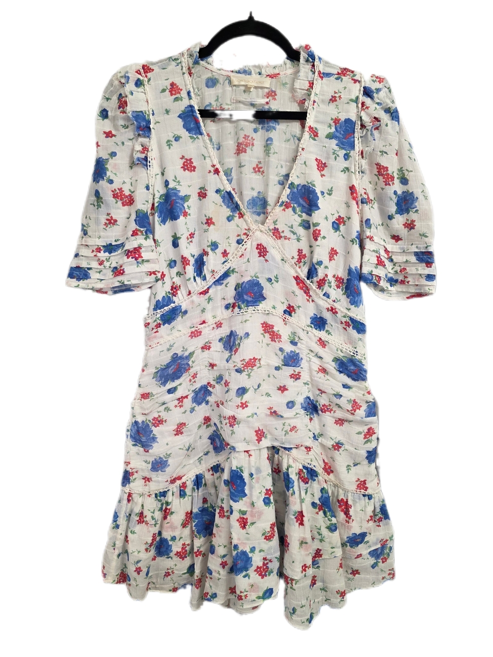 LoveShackFancy Arlo Floral Print dress Size 6 *With Stains*